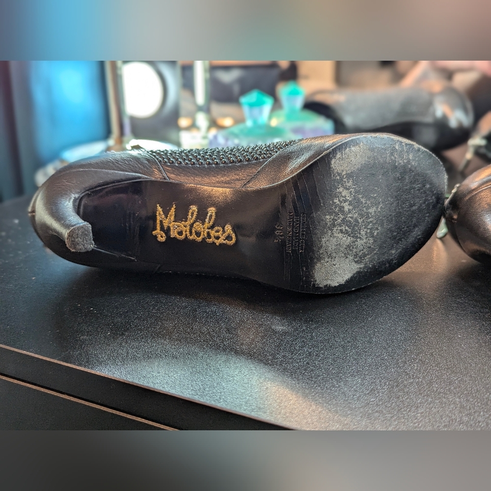 Maloles black stud heels - Picture 8 of 16